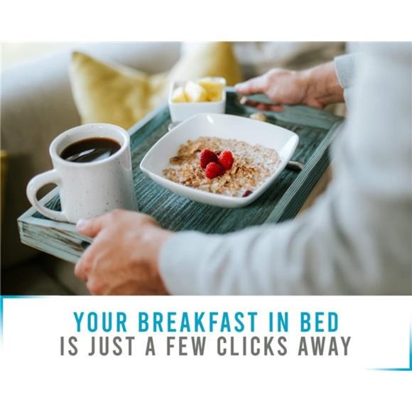 Rustic Wooden Serving Trays with Handle - Set of 3 - Large, Medium and Small - Picture 2 of 7